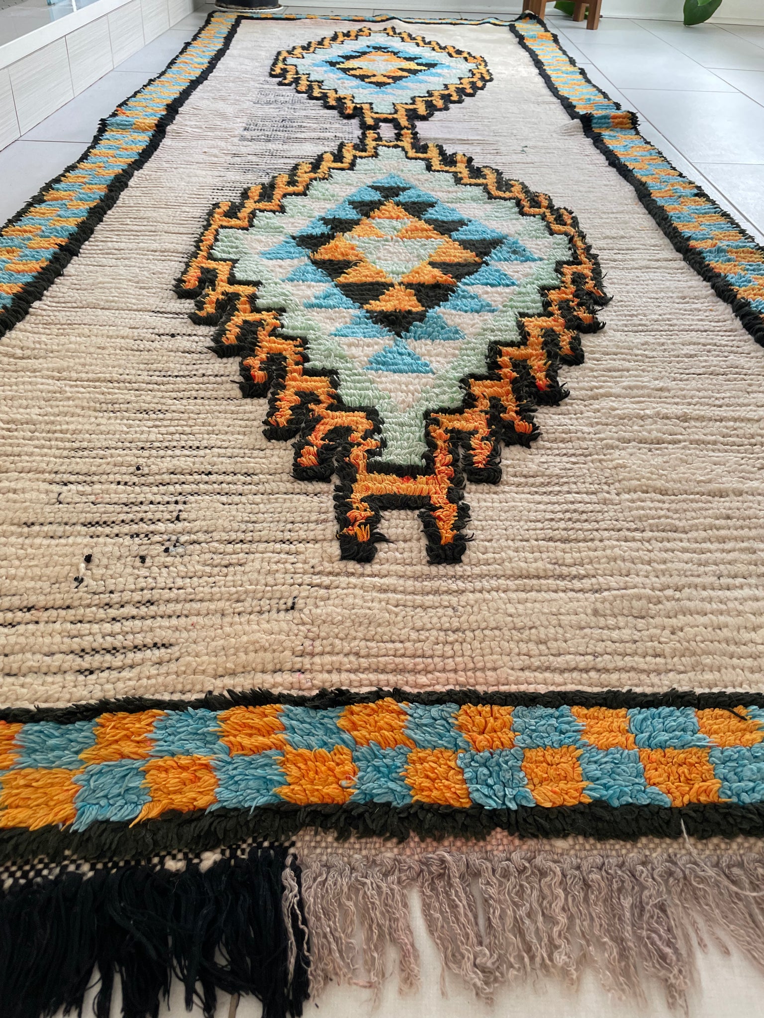Zazie Vintage Moroccan Wool Runner