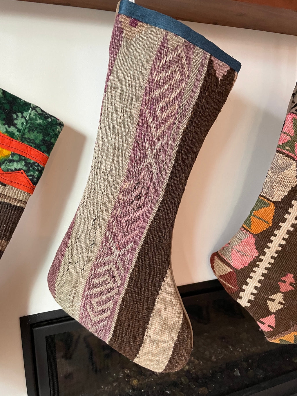 “F” KILIM WOOL STOCKING
