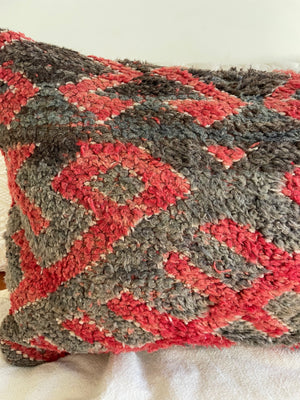“P” Moroccan Boujaad Wool Pillow